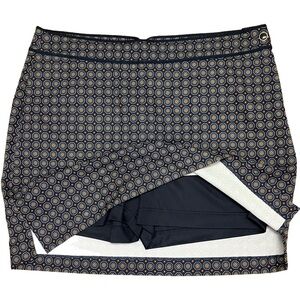 EP PRO Golf Sport Leisure Womens Skort Medallion Print SZ 16 Navy Stretch Preppy